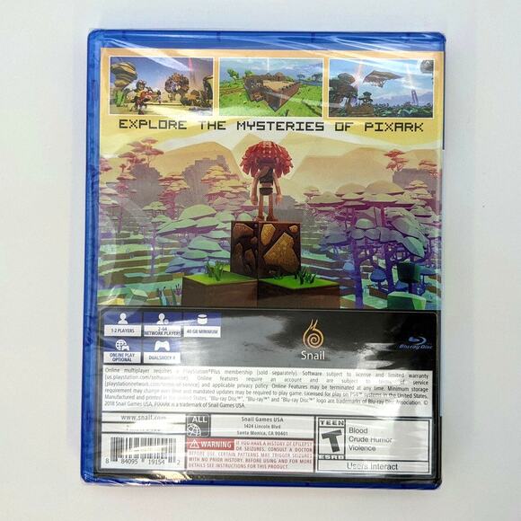 Pixark (PS4) Brand New Sealed (Snail, 2019) Sony Playstation 4 Game - Picture 2 of 2